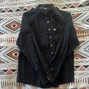 Black Women’s Cinch Button Down